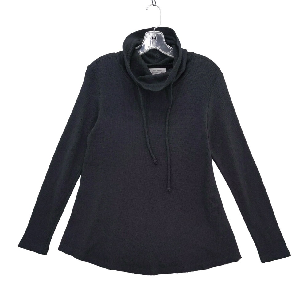 Southcott Cowl‎ Neck Pullover Tunic Top Bamboo Drawstring Waffle Knit Sz 1 S